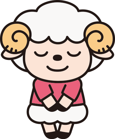ヒーリング・スポットのひつじキャラクター